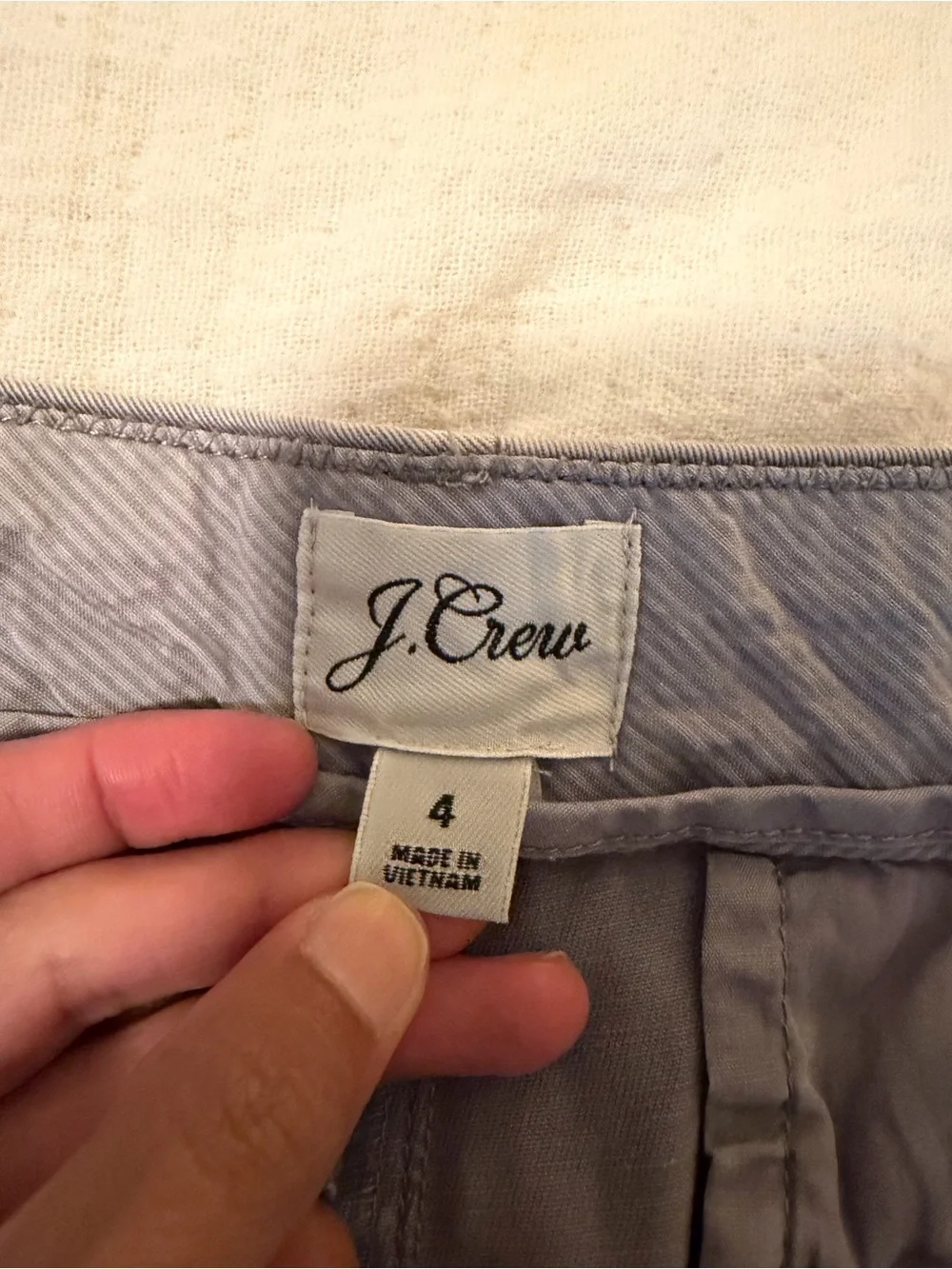 J. Crew Women's Cotton-Blend Shorts in Grey
